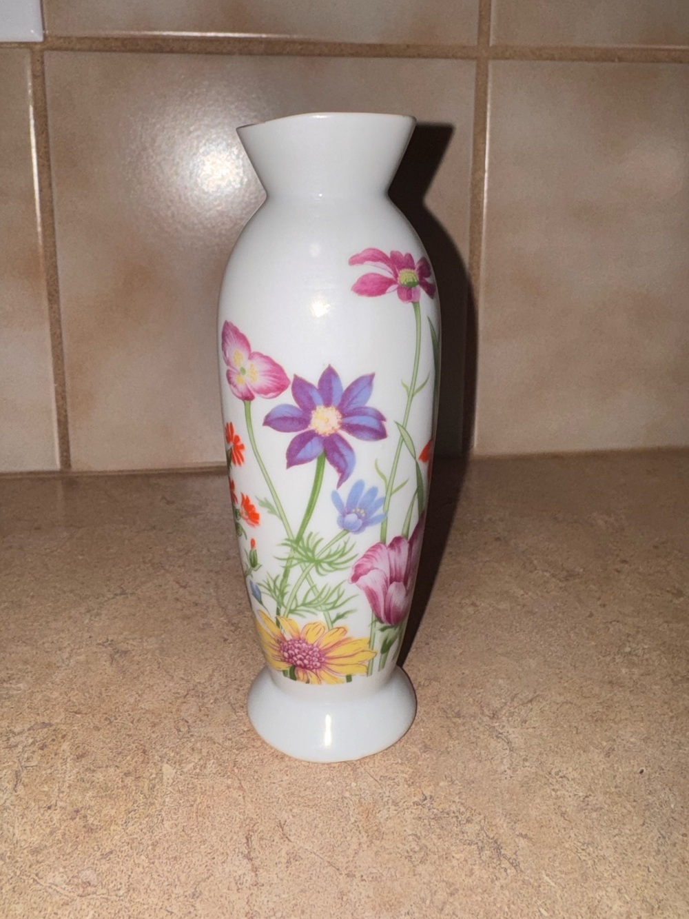 Vintage Japan Floral Bud Vase | Cottagecore Porcelain Vase